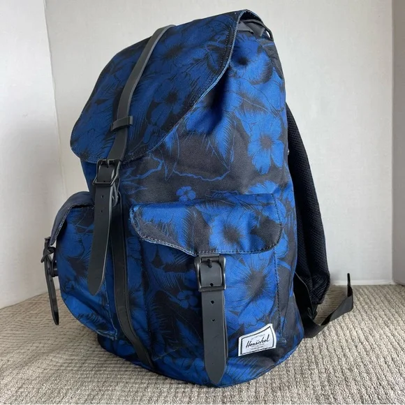 Herschel Supply Co. Dawson Blue Hawaiian Print Backpack - Picture 2 of 16